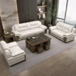 كنب جلد اسود مكتبي