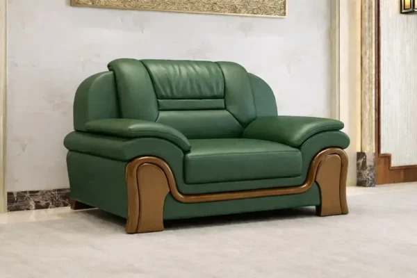 كنب جلد اسود مكتبي