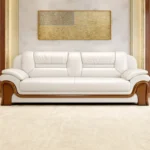 كنب جلد اسود مكتبي