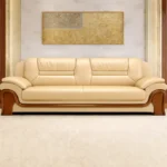 كنب جلد اسود مكتبي