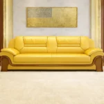 كنب جلد اسود مكتبي