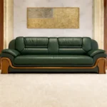 كنب جلد اسود مكتبي