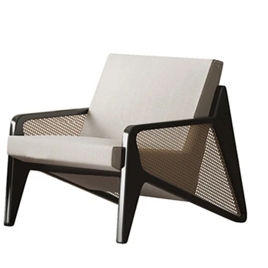 كرسي خشب مريح مفرد مودرن