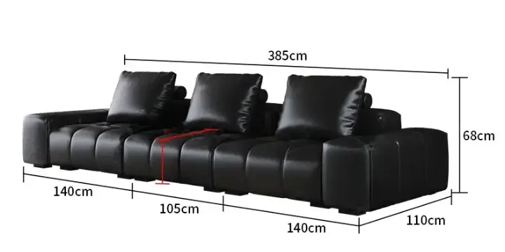 كنب مودرن جلد ايطالي