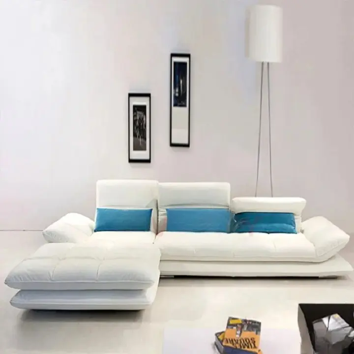 كنب بظهر متحرك بتصميم منحني