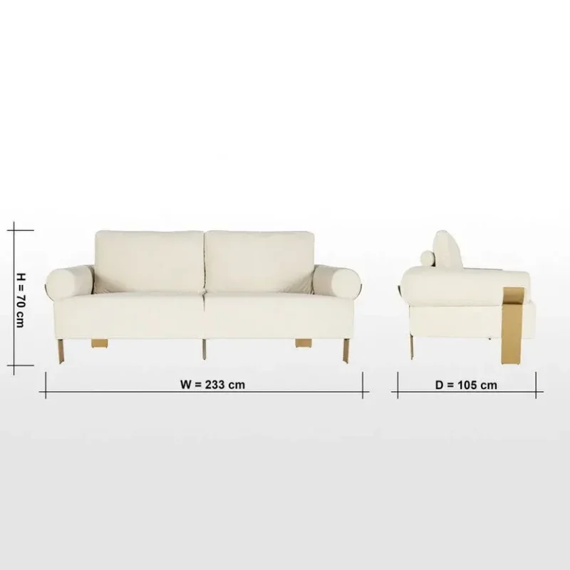 كنب مودرن ثلاثي من تصميم ميجيل