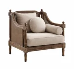 كنب مصمم من خشب راتان مميز و صلب