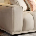 كنب صاله فخم قماش مميز بتصميم بسيط