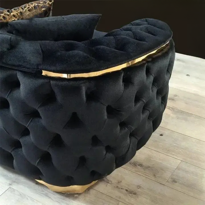 كنب صالة مودرن جلد كابتونيه