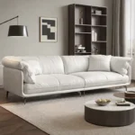 كنب جلد بتصميم فخم