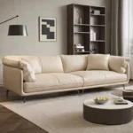 كنب جلد بتصميم فخم