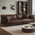 كنب جلد بتصميم فخم