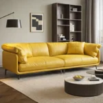 كنب جلد بتصميم فخم