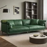 كنب جلد بتصميم فخم