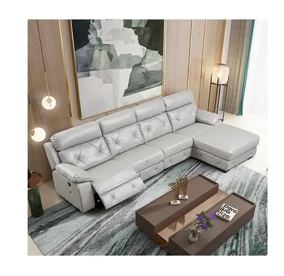 جلسات زاوية جلد بتصميم مريح