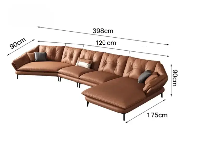 كنب جلد استرخاء مودرن