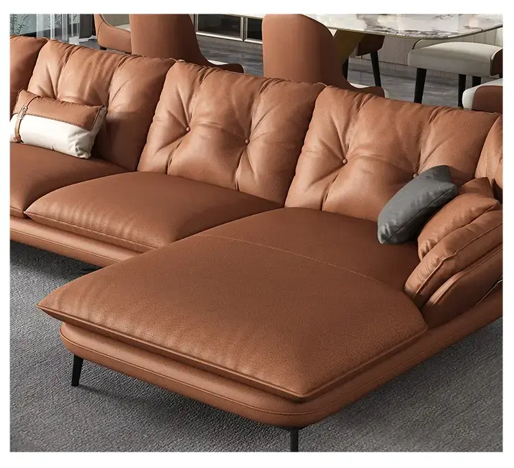 كنب جلد استرخاء مودرن