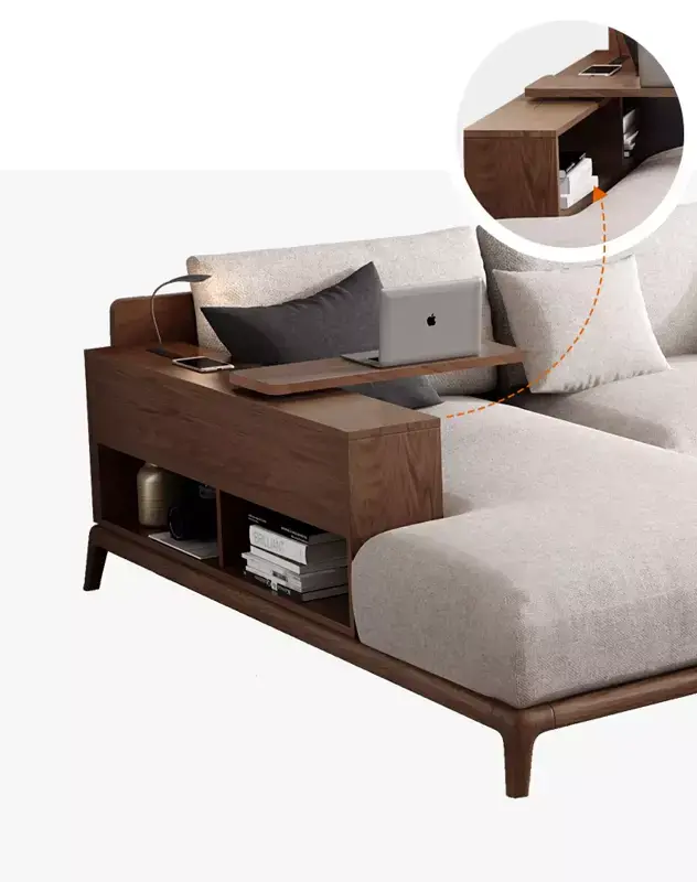 كنب حرف ال مع مساند يد اضافية