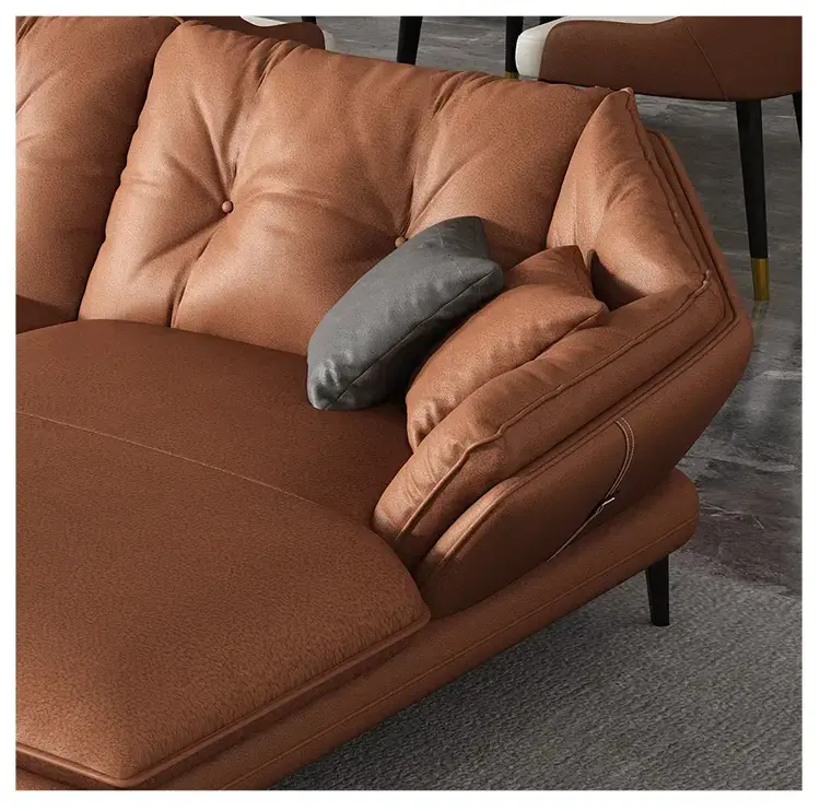 كنب جلد استرخاء مودرن