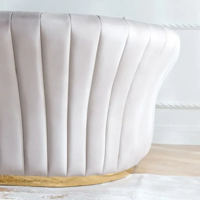 كنب مفرد من قماش مخمل