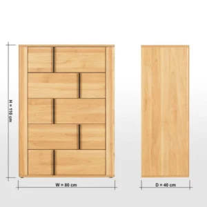 وحدة ادراج تخزين خشبية مودرن