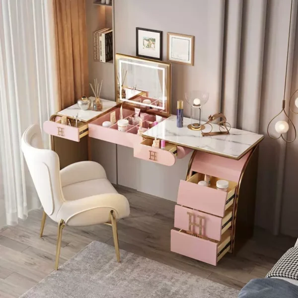 ⁦طاولة تسريحة غرفة نوم بتصميم حديث 2026⁩ - الصورة ⁦3⁩