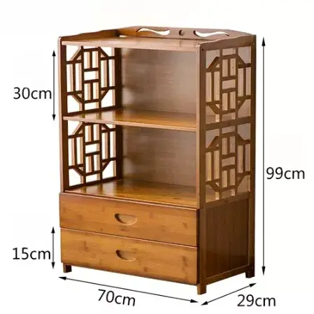 خزانة تخزين خشب لغرفة المعيشة