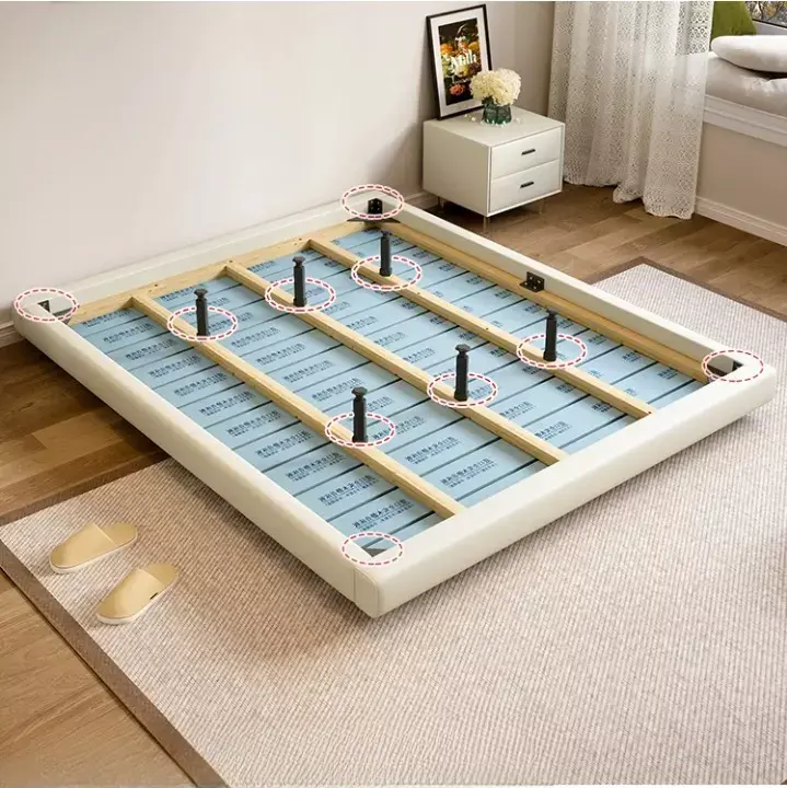 سرير مزدوج مودرن بتصميم منحني