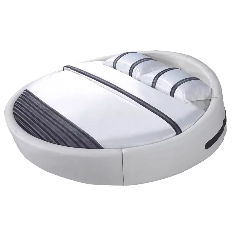 سرير نوم جلد دائري