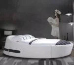 سرير نوم جلد دائري