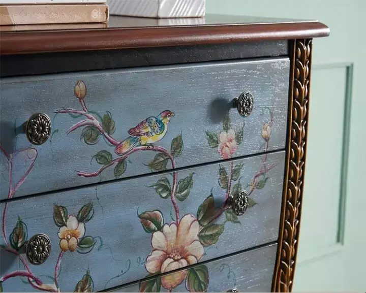 طاولة جانبية خشب بادراج