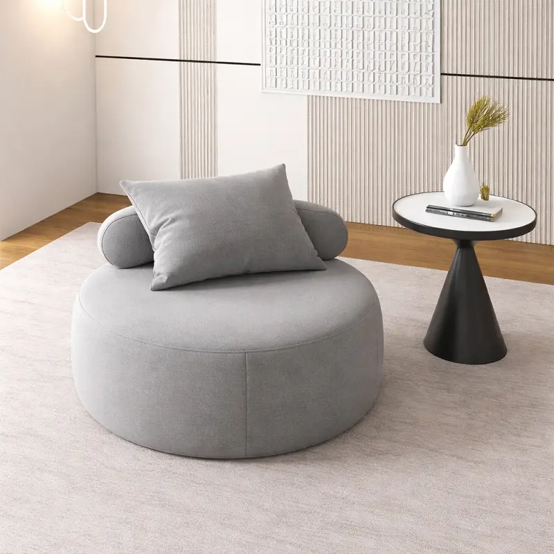 كرسي مفرد دائري بتصميم مريح