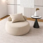 كرسي مفرد دائري بتصميم مريح