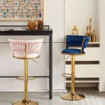 كرسي بار مرتفع بتصميم مريح