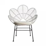 كرسي مفرد خشب على شكل طاووس