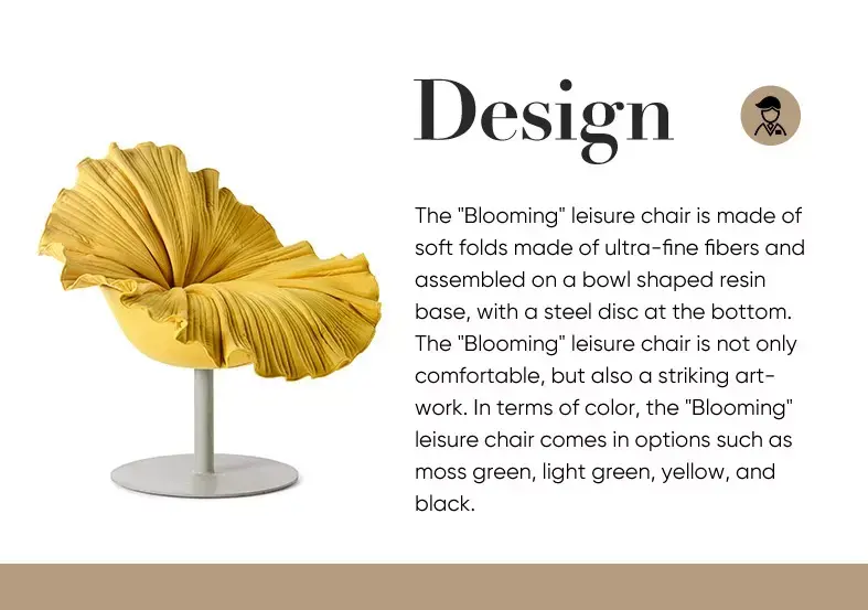 كرسي مفرد على شكل زهرة