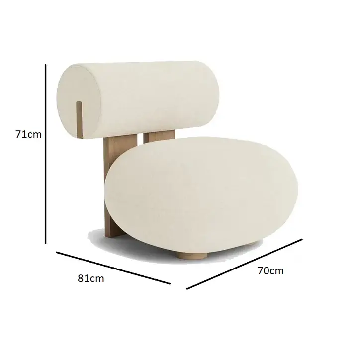 كرسي مفرد من خشب