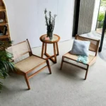 ⁦كرسي مفرد من خشب الروطان⁩ - الصورة ⁦2⁩