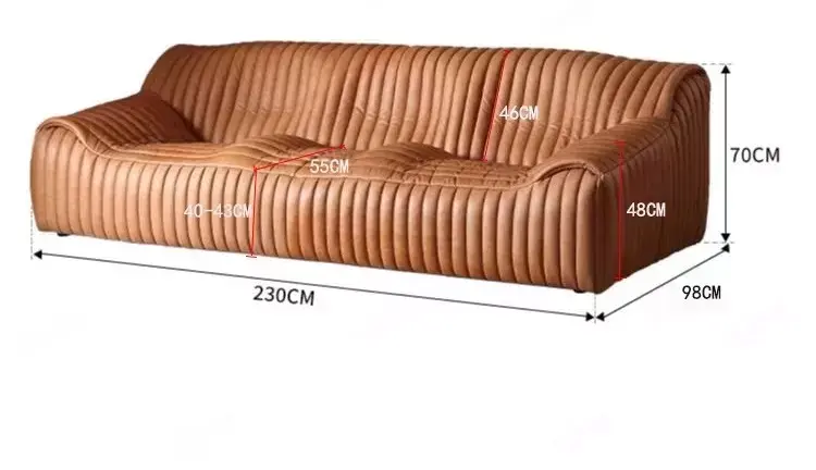 كنب مودرن ثلاثي بتصميم مموج