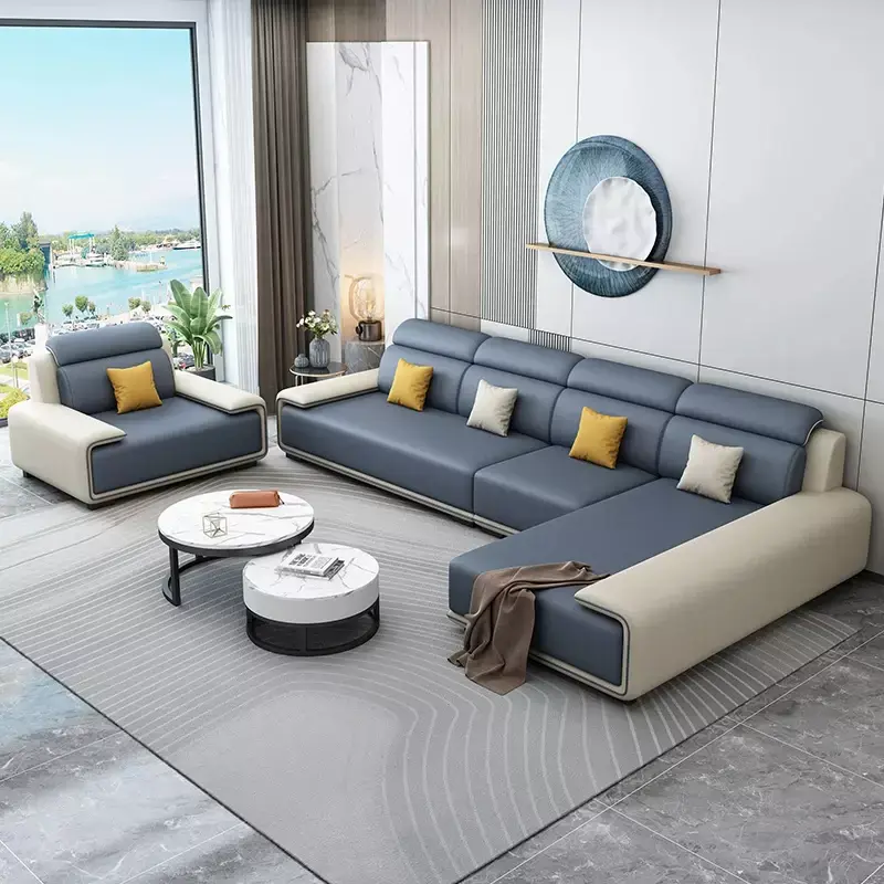 كنب زاوية مودرن رمادي