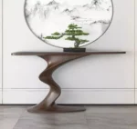 ⁦طاولة كونسول بتصميم انسيابي حديث⁩ - الصورة ⁦2⁩