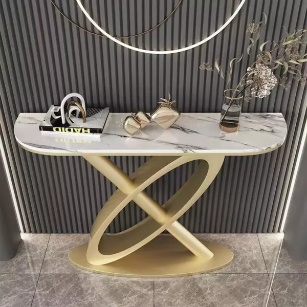 طاولة مدخل رخام بتصميم فاخر