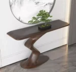 طاولة كونسول بتصميم انسيابي حديث