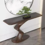 طاولة كونسول بتصميم انسيابي حديث