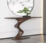 طاولة كونسول بتصميم انسيابي حديث
