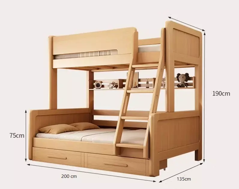 سرير نوم اطفال خشب بدورين