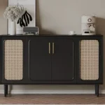 طاولة بوفيه خشب بتصميم ريفي