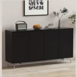 طاولة بوفيه خشب بتصميم مميز وبسيط