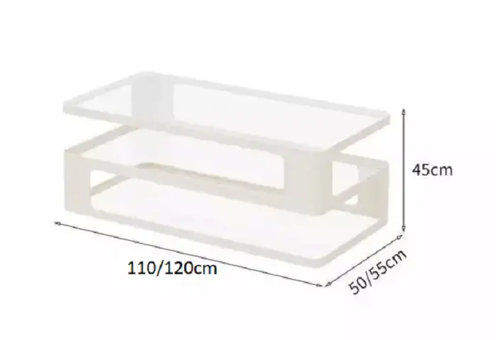 طاولة قهوة زجاج بتصميم عالي الجودة