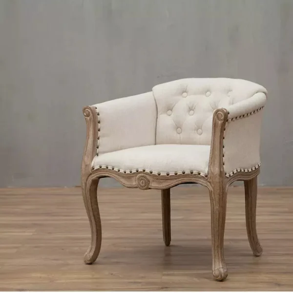 كرسي مفرد خشب كلاسيك لغرفة المعيشة